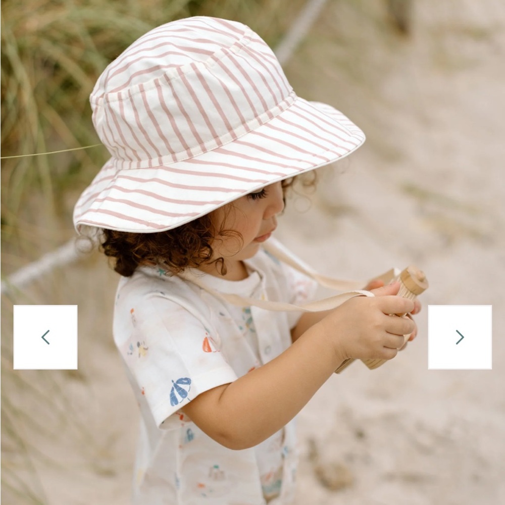 Pehr pink striped bucket hat - Picture 1 of 5